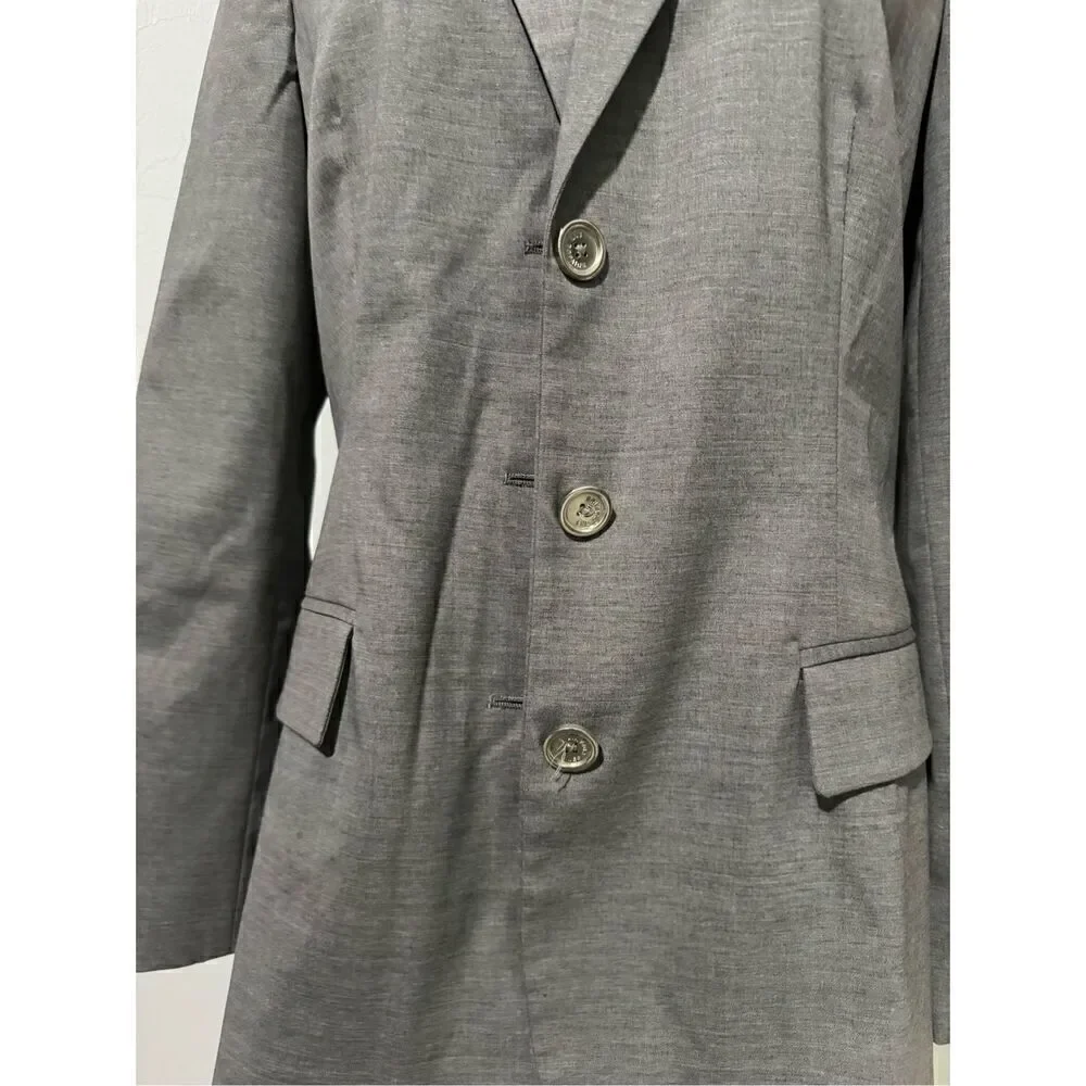 Les Copains gray button front blazer 38 - Picture 7 of 7